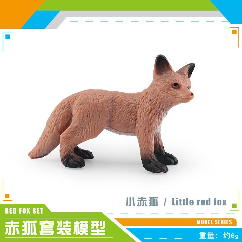 Pvc Red Vibrant Fox Figurines Set Captivating Forest Animal Decor For Spaces Home