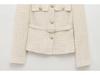 Women's Spring/Summer 2025 Casual Textured Belted Blazer - European & American Style