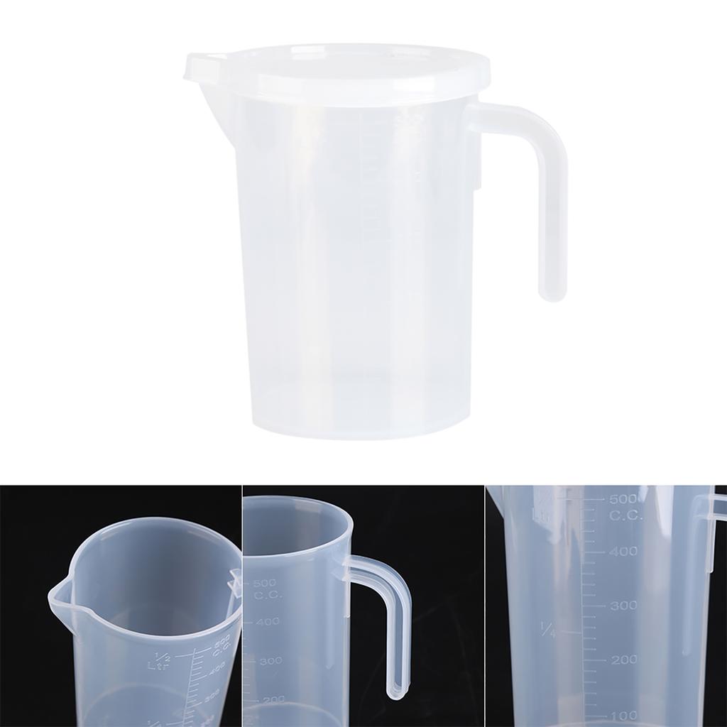 500ml/1000ml Clear Plastic Measuring Cups with Lid Kitchen Cooking Baking Accessaries Kitchen Measuring Cup Baking Measuring Cup
