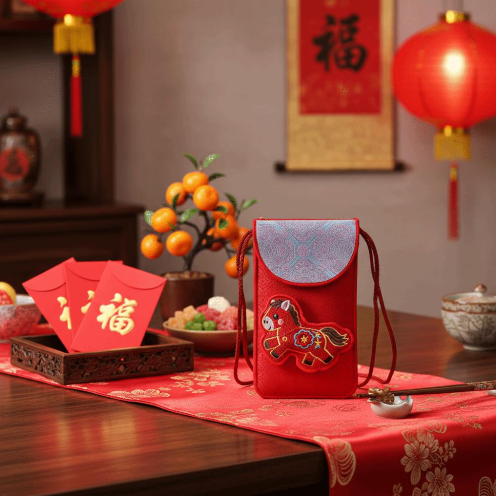 Chinese Style Lucky Red Pocket Thickened Good Lucky Money Bag  Marriage Occasion
