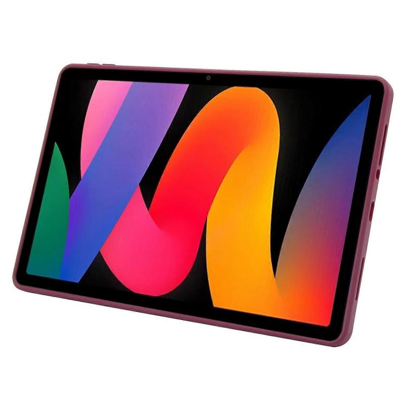 For Xiaomi Redmi Pad SE Case with Kickstand TPU + PC Skin-touch Tablet Cover - Wine Red