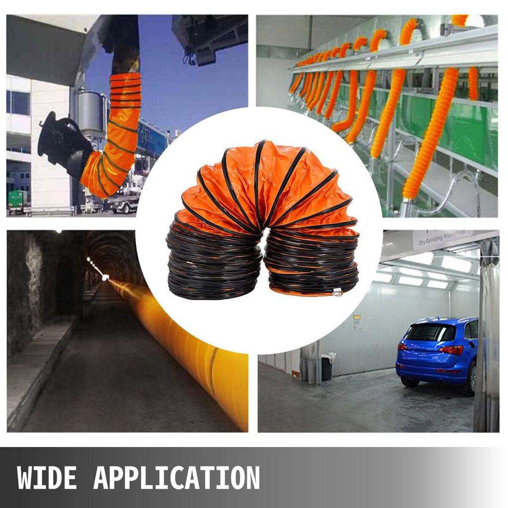 25FTDuct Hosing, PVC Flexible12 Inch Portable for Exhaust Fan