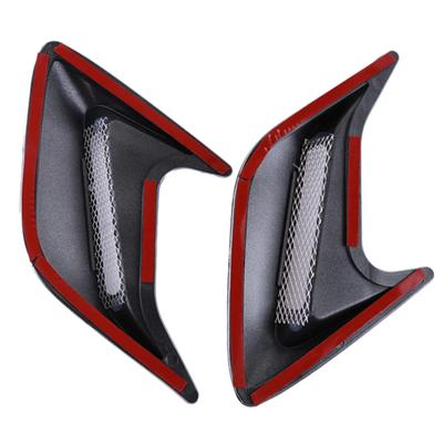 2 Pcs ABS Plastic Car Side Air Outlet Flow Mudguard Inlet Sticker Shark Gill Simulation Exterior Decoration