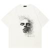 Streetwear Half Face Graphic T-Shirt Cotton Tshirt Unisex Tops Tees Summer Short Sleeves T Shirt