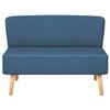 VidaXL Canapé 117 x 55,5 x 77 cm Tissu Bleu