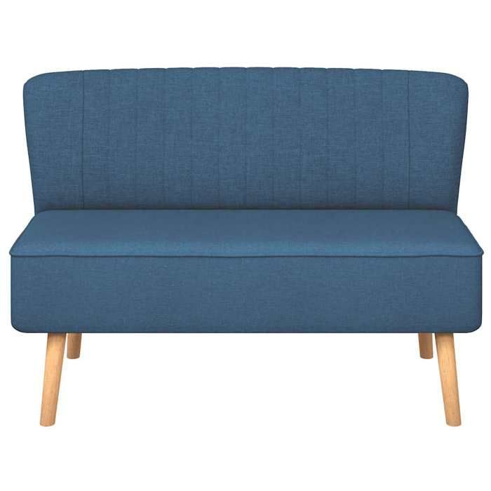 VidaXL Canapé 117 x 55,5 x 77 cm Tissu Bleu