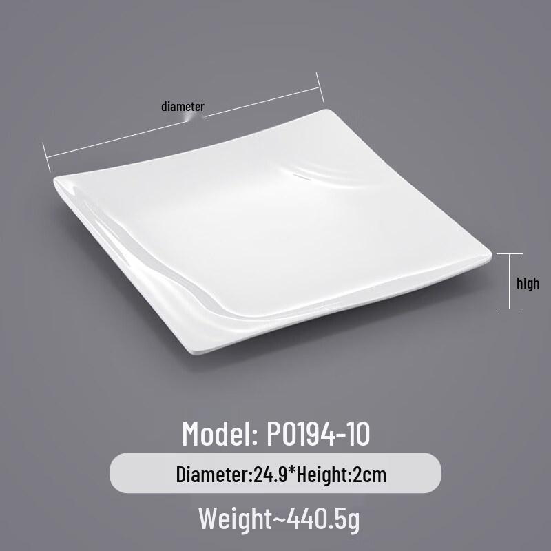 A5 Melamine Restaurant & Fast Food Shallow Plates