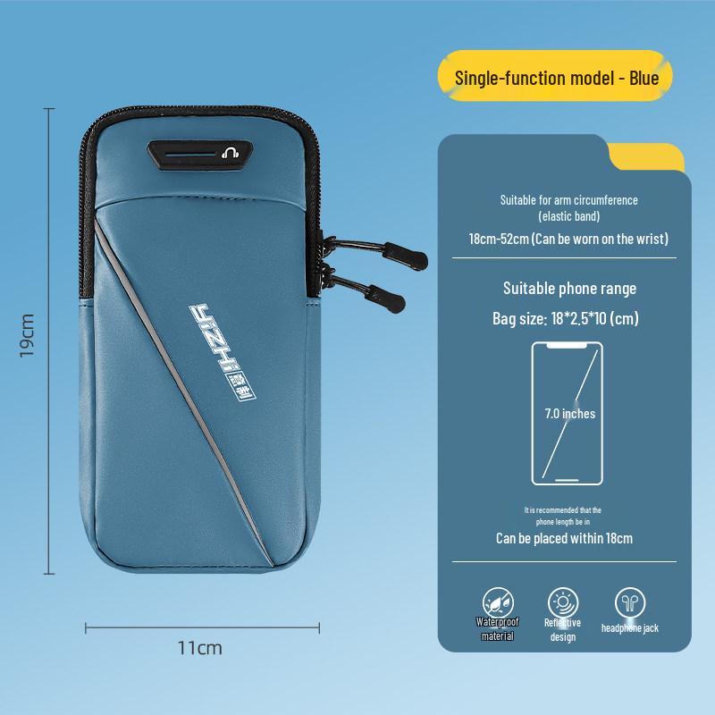 Waterproof Sports Armband for Phones - Thin Fitness Sleeve & Wrist Bag for Men and Women