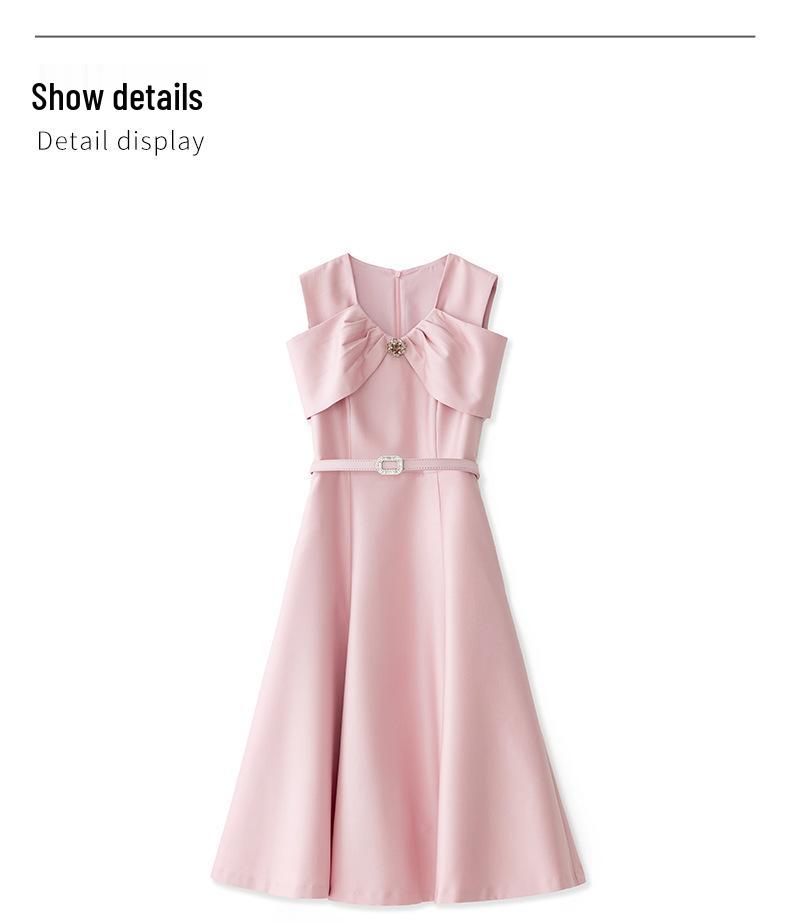 Damen Frühling/Sommer Französisches Leicht Reifes Abendkleid - Design für Formelle Anlässe