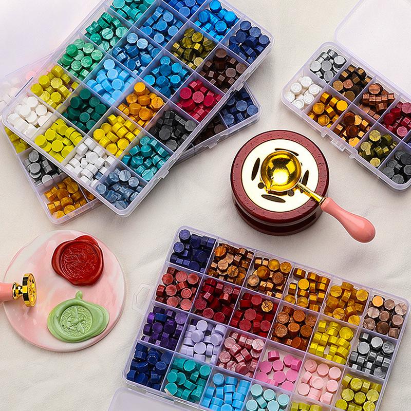 Wax Seal Stamp Set Kit Sealing Wax Storage Box Seal Furnace Craft Supplies For Wedding Wax Seal Sealing Wax Stamp Making Tools