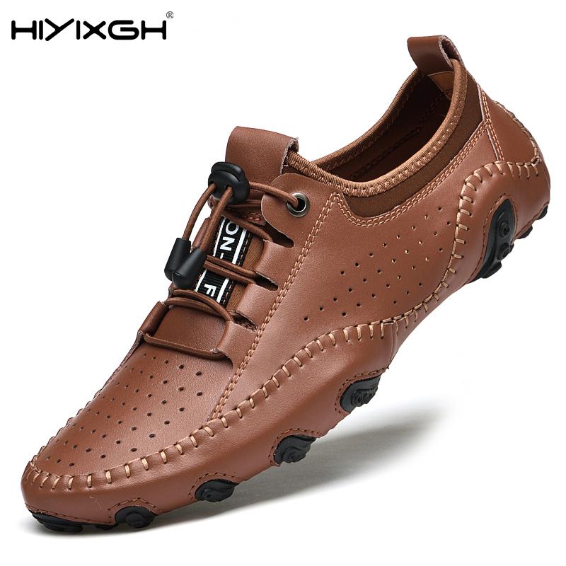 Scarpe Casual da Uomo Pelle di Mucca Sneakers Bianche Scarpe da Esterno Uomo Mocassini Vintage Slip-On Designer Piatte Tempo Libero Taglie Forti 38-47