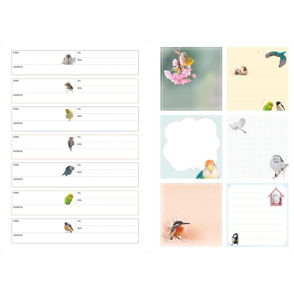 Impress Fuwakoro Kotori Schedule Book 2027 B6 Size Bird Calendar Diary