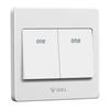 86-Type Two-Gang Double Control Switch & 16A Socket CN Plug (adapter Included)