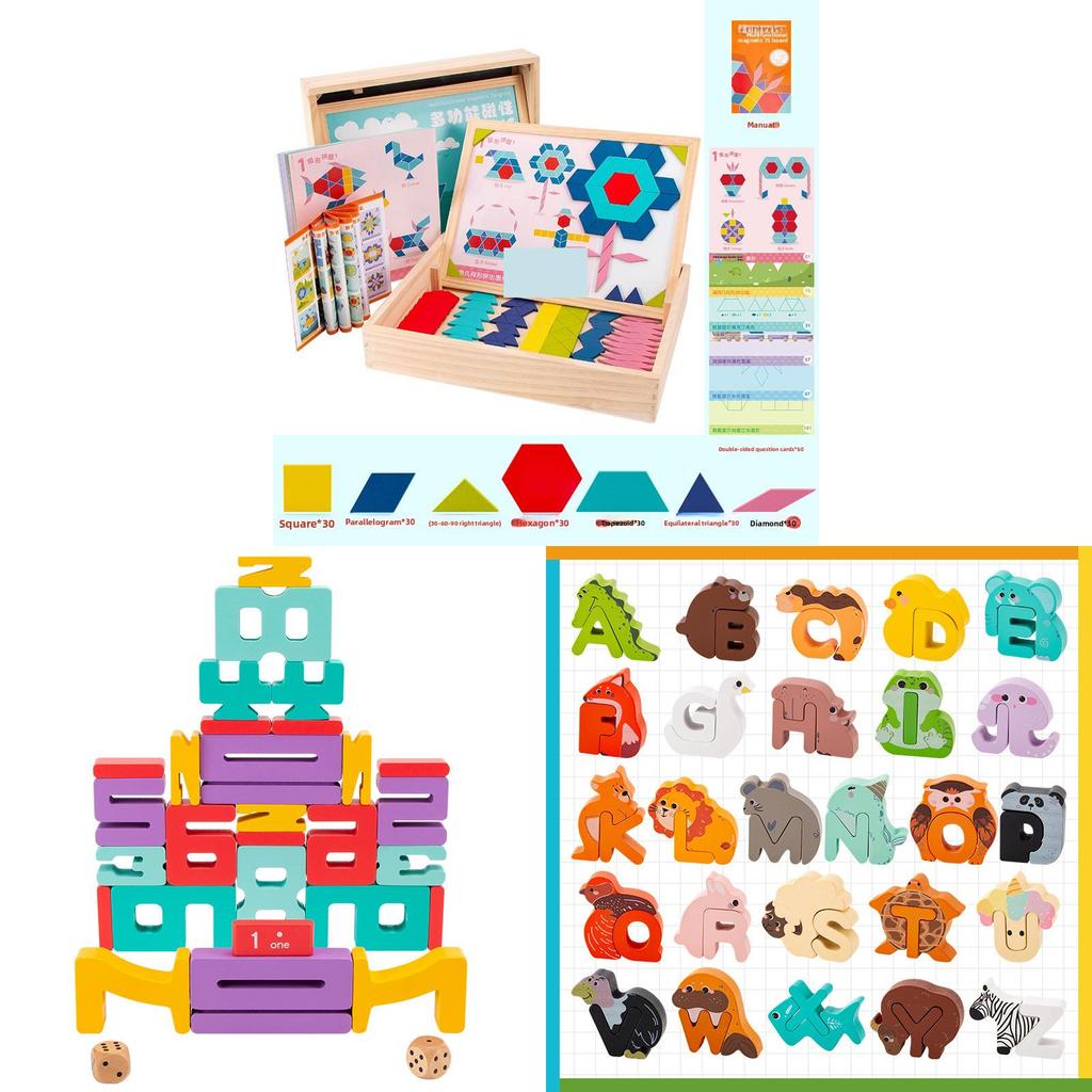 Childrens Wooden Alphabet Puzzle Toy With Recording Function For Early Learning And Brain Development