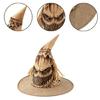 Eye Catching Scarecrows Witch Hat Festival Celebration Hat Unisex Halloween Hat for Role Playing Activity