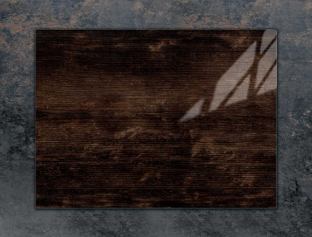 PIANO COTTURA PROTETTIVO IN VETRO 70x52 LEGNO