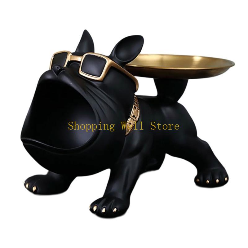 KX4B Big Mouthed Dog Holder Tray, Practical Desk Accessory Storage Compartment Entryway Holder For Everyday Use