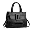 Taizhou Shiny Crocodile Pattern Women's Versatile Handbag - Trendy Large Capacity Shoulder & Crossbody Bag