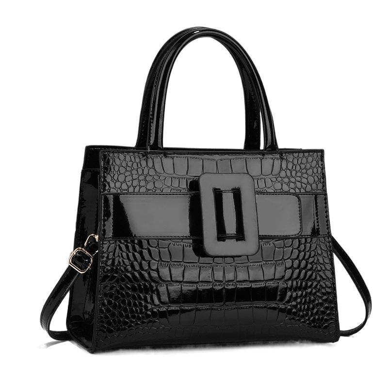 Taizhou Shiny Crocodile Pattern Women's Versatile Handbag - Trendy Large Capacity Shoulder & Crossbody Bag