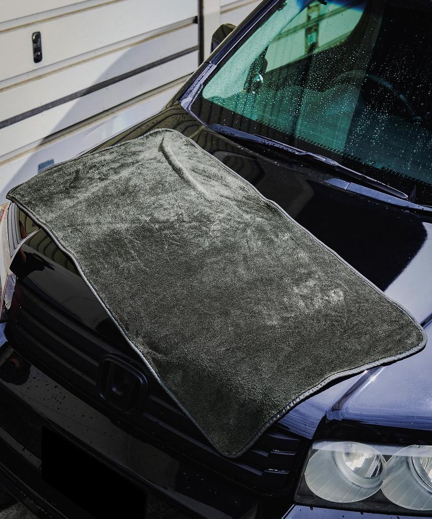 GORDON MILLER Car Wash Super Absorbent Microfiber Wiping Towel, Large/Large, Olive Drab, 1766035