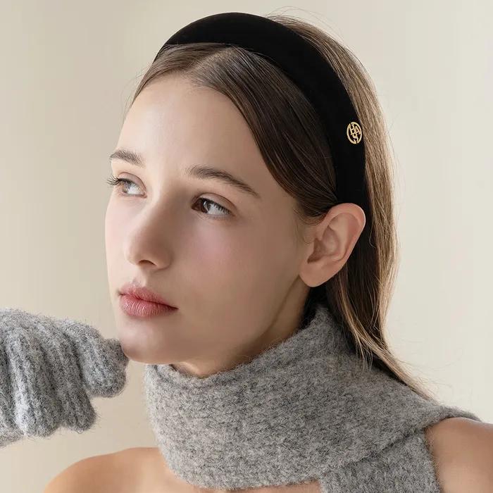 HDM002 Classic velvet wide hair band