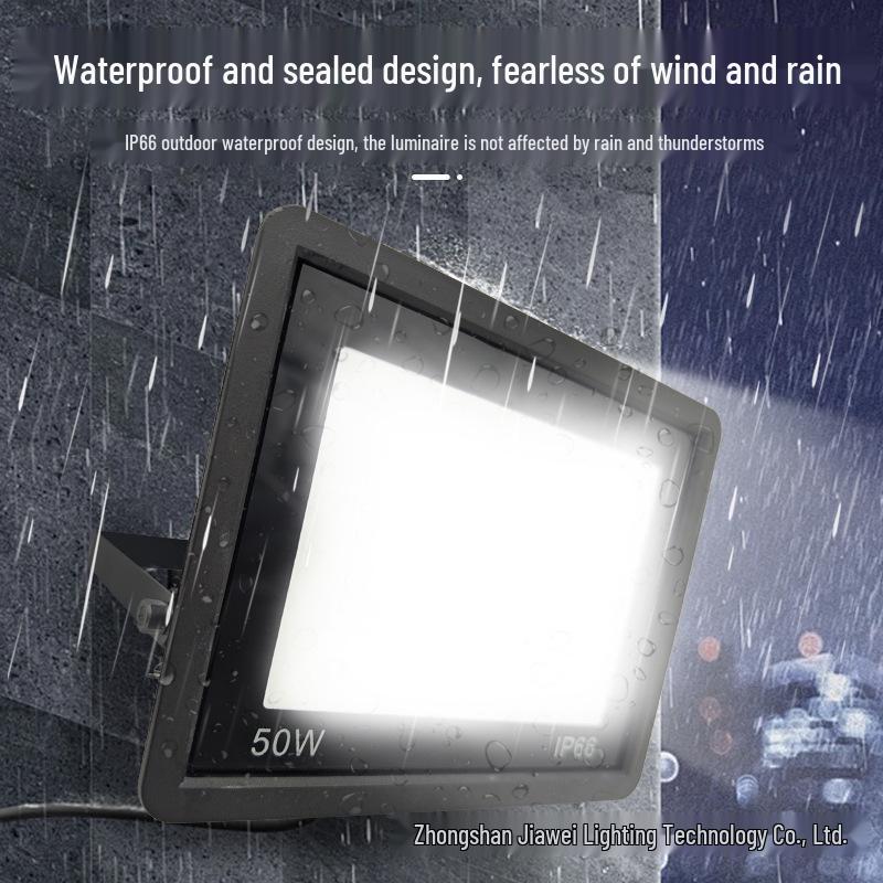 High-Power Waterproof Graphene LED Floodlight: 50W-100W Outdoor Projection Lighting