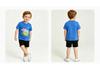 Summer Kids' Short-Sleeve Animal Print T-Shirt - European & American Style, Round Neck for Small & Medium Children
