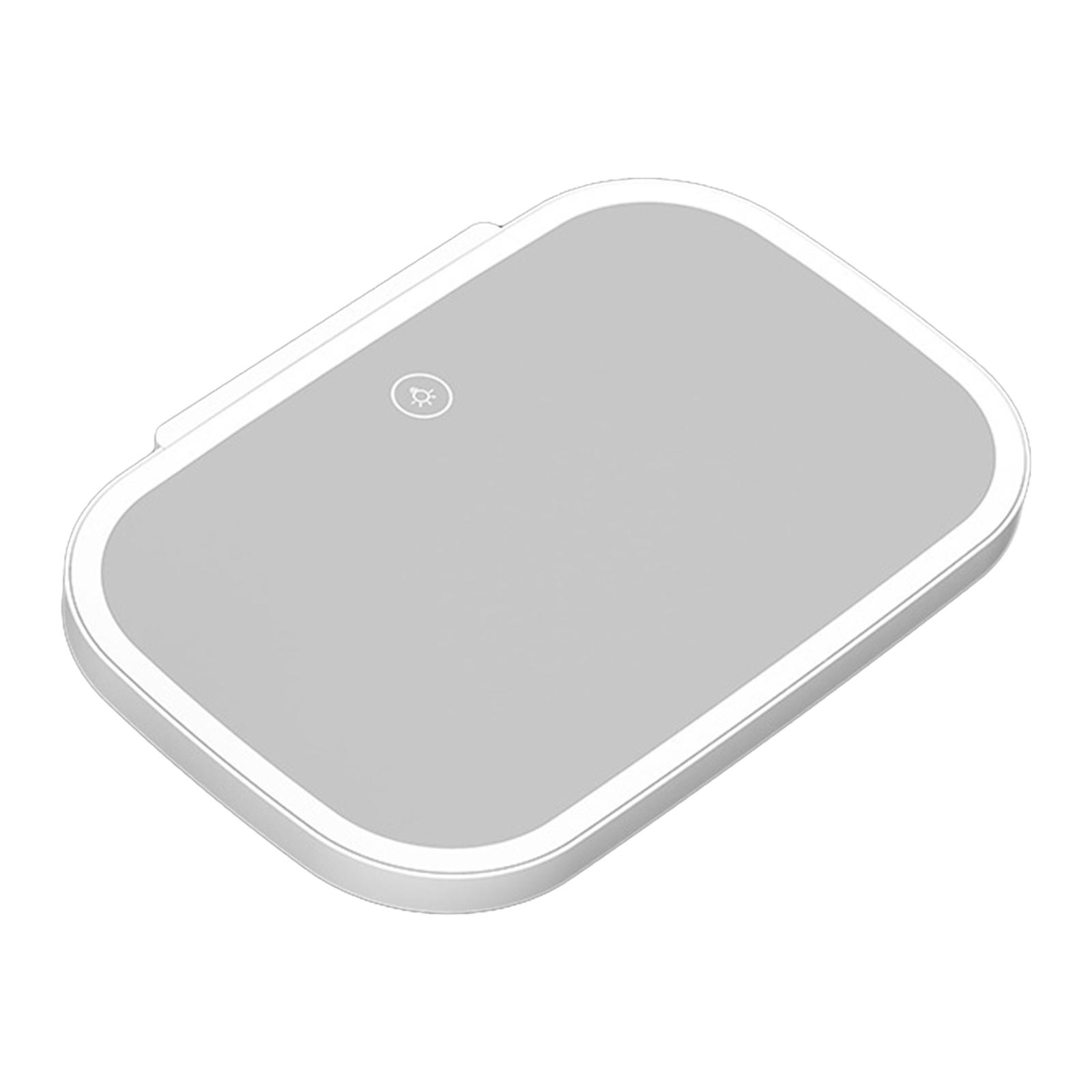 

Автомобильные солнцезащитные козырьки, перезаряжаемое косметическое стекло, автомобильное стекло для макияжа со светодиодной подсветкой, 3 режима яркости, сенсорное управление затемнением белый