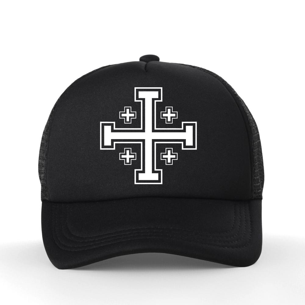 Jerusalem Cross Religion Unisex Retro Baseball Cap Franziskaner Holyland Christian Creativity Gift Casquette Hat