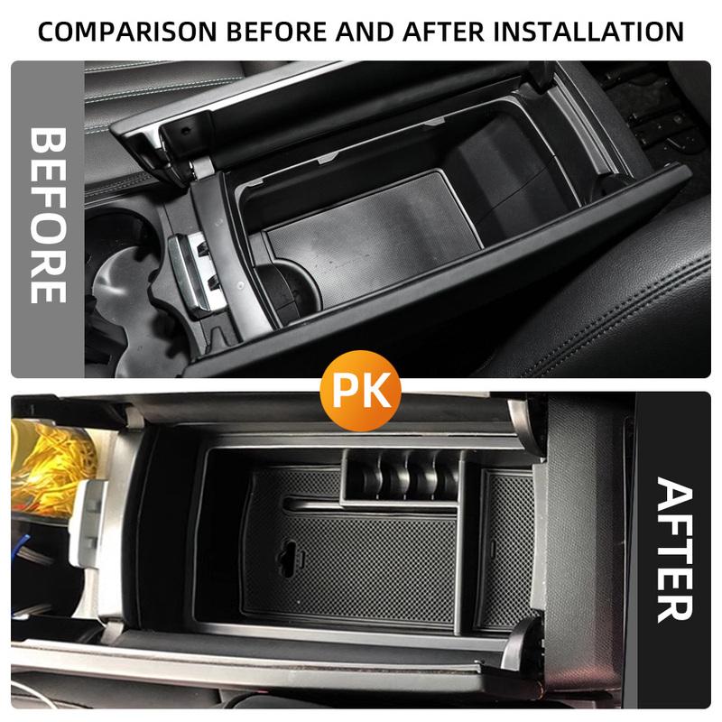Car Armrest Storage Box for Peugeot 3008 3008GT 5008 2017-2023 Central Console Organizer Tray Container Interior Accessory