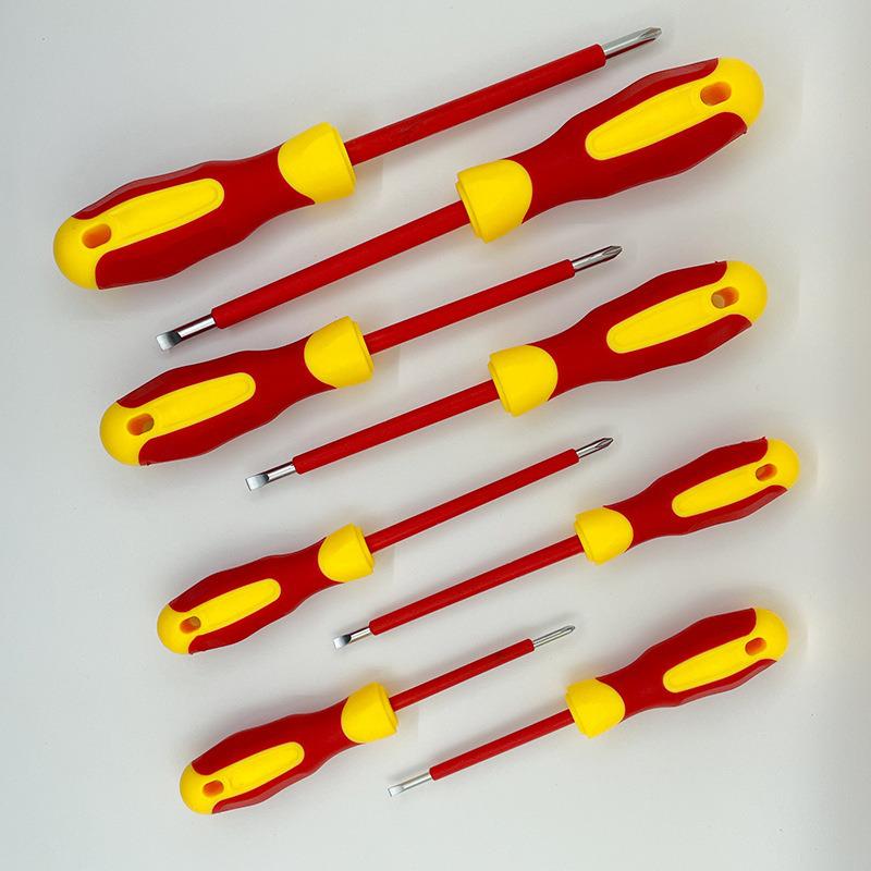 High Hardness Insulated Magnetic Screwdriver Set: Phillips & Flathead for Household Use