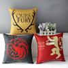Thrones Of Game Cotton Linen Pillow Case Waist Throw Cushion Covers Decor Home