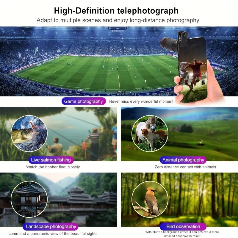 32X Telephoto Mobile Phone Telescope Zoom Lens High-definition Concert Viewing and Shooting Equipment