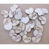 100pcs/set Kids DIY Burlywood Heart Shape LOVE Text Wooden Hand Painted Patch 12*15mm