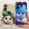 For Infinix Smart 20 4G X6840 X6840B Case Cartoon Cat Dinosaur TPU Black Cover For  Infinix Smart20 smart 20 4G Phone Casing