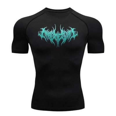 Y2K Men's Quick-Dry Anime Gym Compression T-Shirt
