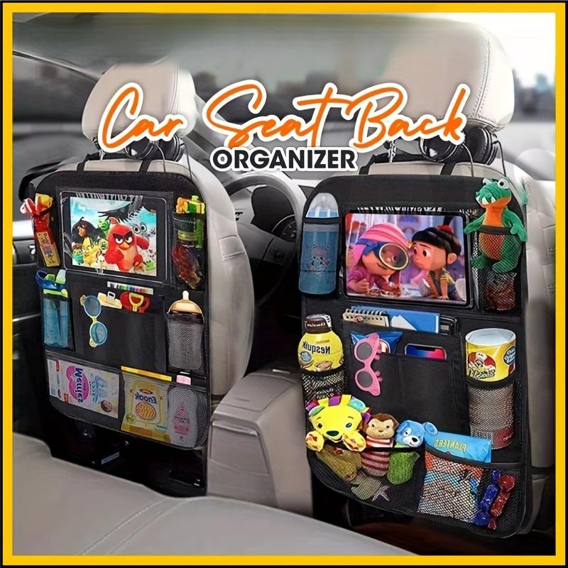 Car Seat Organizer Multifunctional Oxford Fabric Car Back Multi Pocket Storage Bag with Tablet Holder Protector for Kids