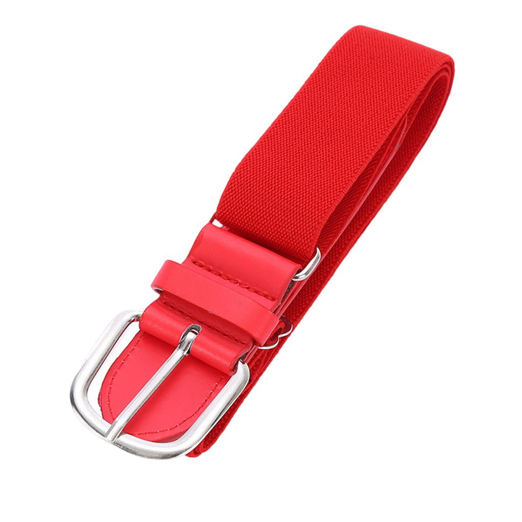 Teenage Elastic Baseball Waist Belt Stretchy Softball Waist Band Fashionable Decorative Alloy Buckle Waistband