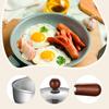 Multifunctional Stainless Sauce Pan with Clear Glass Lid Nonstick Coffee Butter Warmer for All Stove Types
