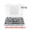 200/480/840/900PCS Transistors Set BC327 BC337 BC547 BC548 BC549 2N2222 3906 3904 5401 C945 A1015 S8050 NPN PNP Electronics Kit
