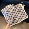 New 71 * 71cm Korean version small square scarf women's silk scarf spring and summer thin sunscreen scarf neck protection tied bag headband scarf
