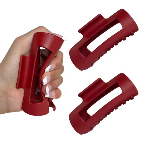 1/2/4Pcs Women Hair Claw Flexible Clamping Lightweight Square Frosting Hairpins Multifunctional Styling Tool