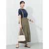 [Beams Heart] skirt with suspenders flared skirt ladies D.OLIVE FREE