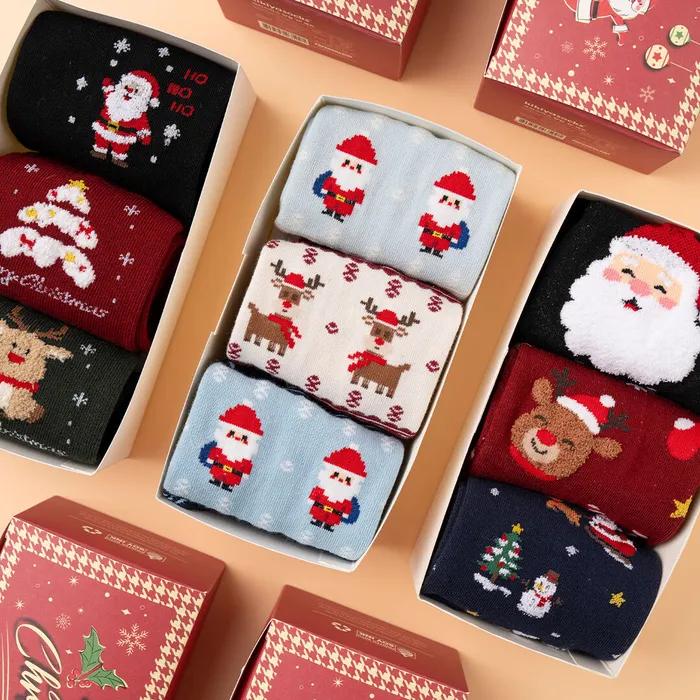 [3-Pack] Sacpiens Christmas Stocking Gift Set