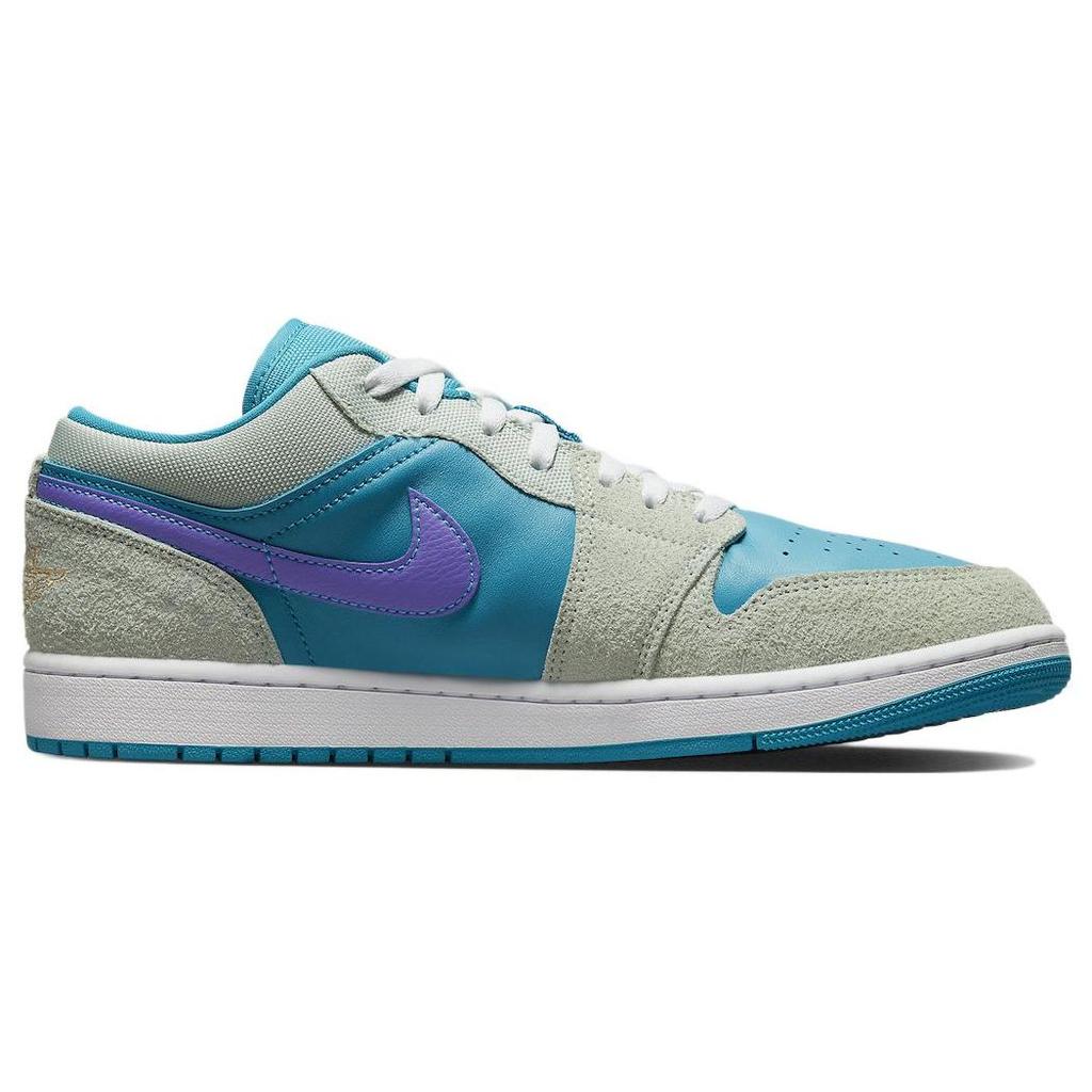Air Jordan 1 Low SE Aquatone Concord Men Sneakers Blue Pistachio-Frost Psychic-Purple DX4334-300