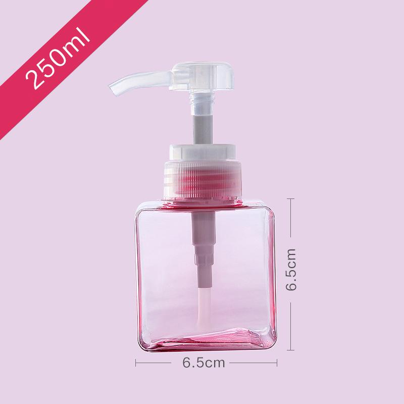 100-650Ml Kare Şişe Sıvı Sabun Çırpılmış Köpük Noktaları Şişeleme Şampuan Losyon Duş Jeli Pompalı Şişeler ve Sabunluk