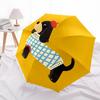 1pc Dachshund Beret Automatic Umbrella - Auto Open/Close Folding Umbrella with Reinforced 8-Rib Frame, 091