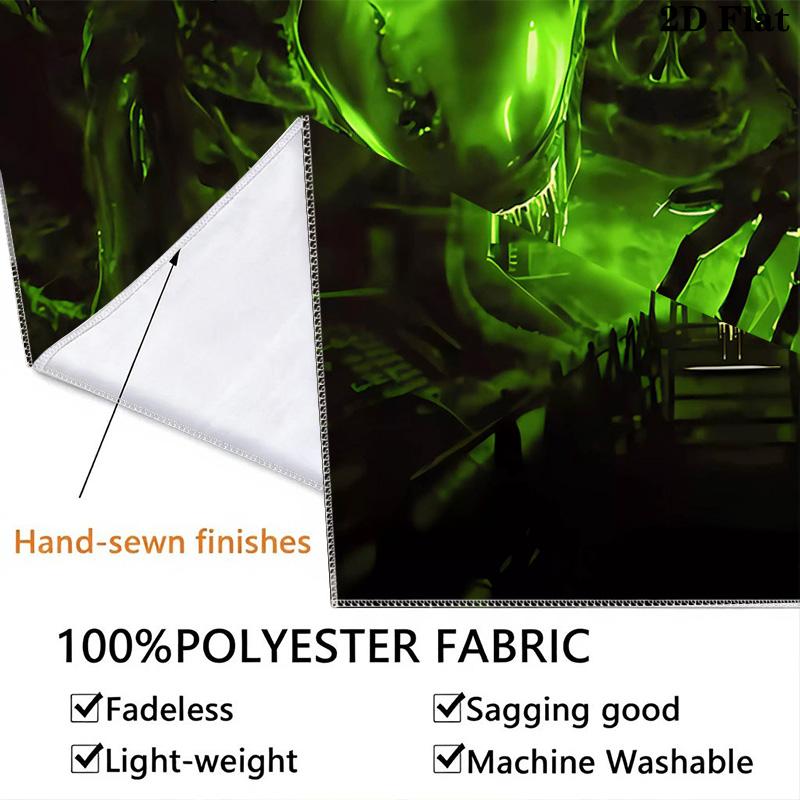 Alien Wall Tapestry Aesthetic Wall Hanging Printed Fabric Blanket Decorative Tapestries For Bedroom Living Room Home Decor