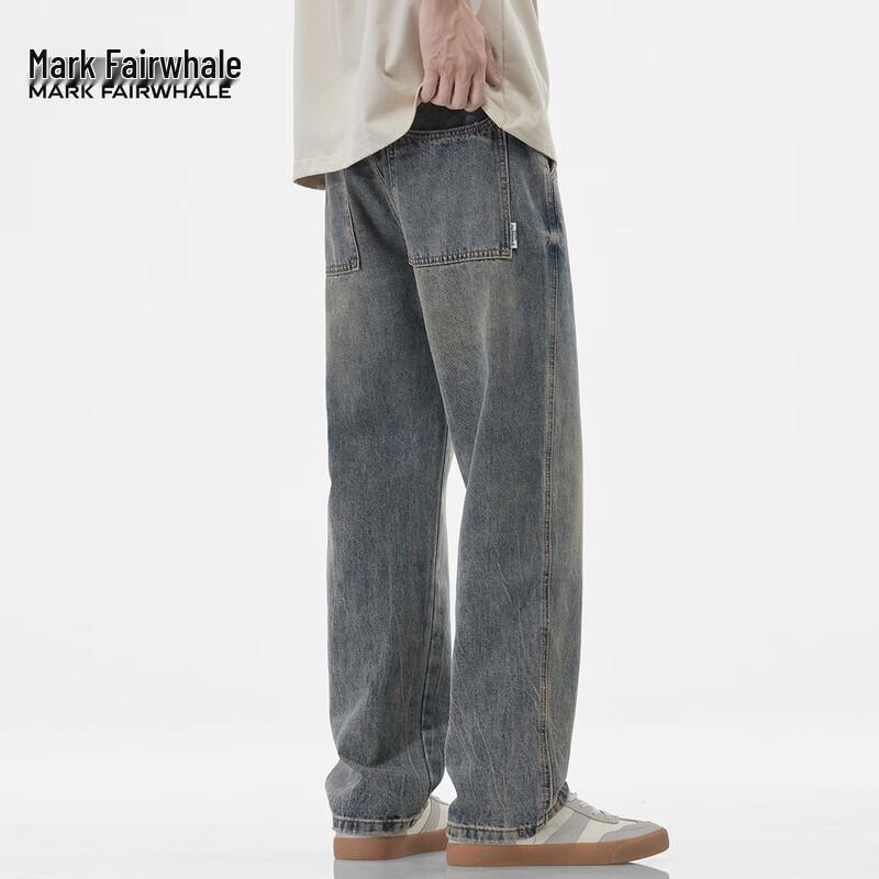 Mark Fairwhale Men's Distressed Straight Leg Jeans