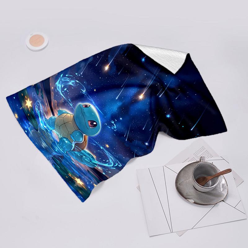 proof beach towel with Pokémon pattern - soft,absorbent,quick-drying,machine washable - perfect for swimming,camping,bathing